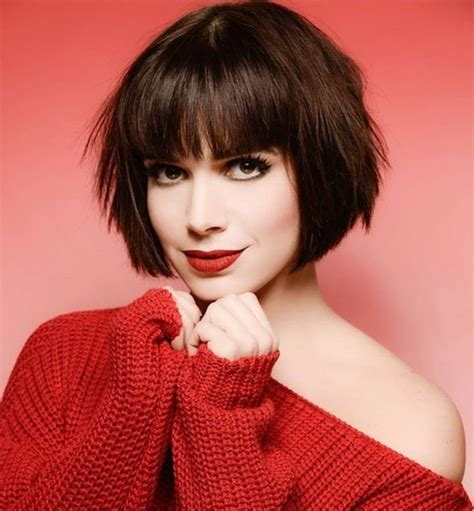 short bob with fringe